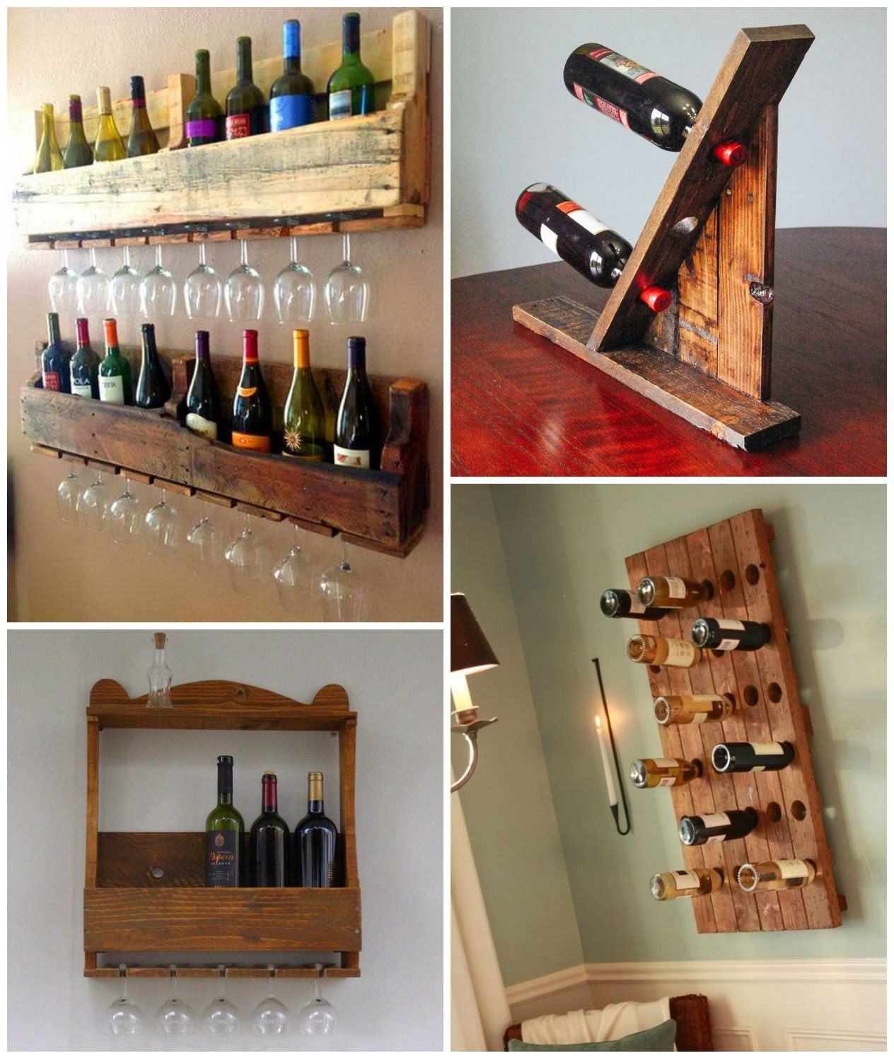 DIY Pallet Wine Rack
 Wine Racks Made From Recycled Pallet Wood
