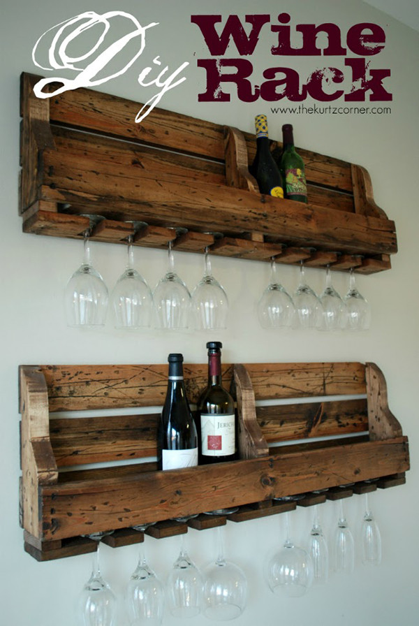 DIY Pallet Wine Rack
 Amazing DIY Wine Storage Ideas