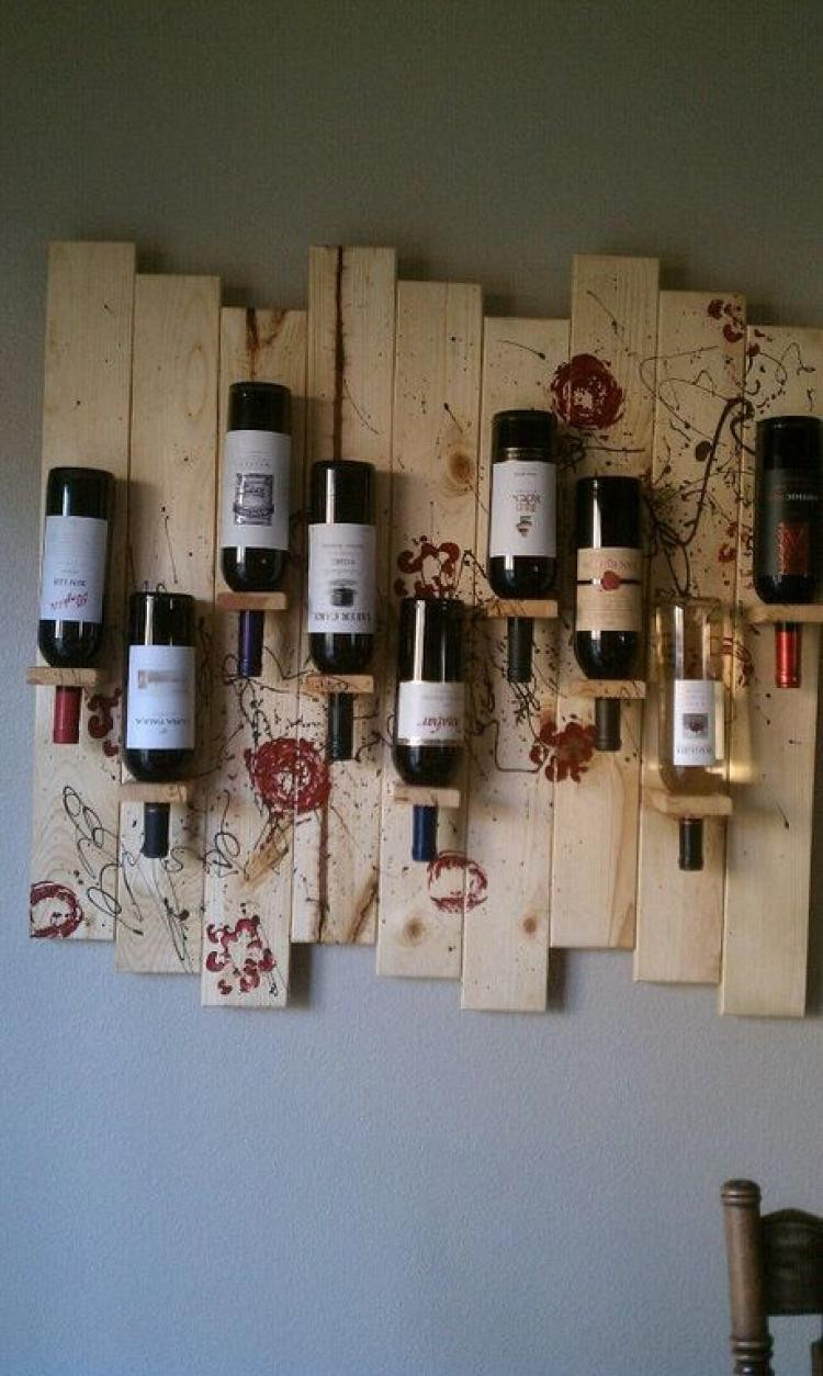 DIY Pallet Wine Rack
 Unique DIY Pallet Wine Rack Ideas