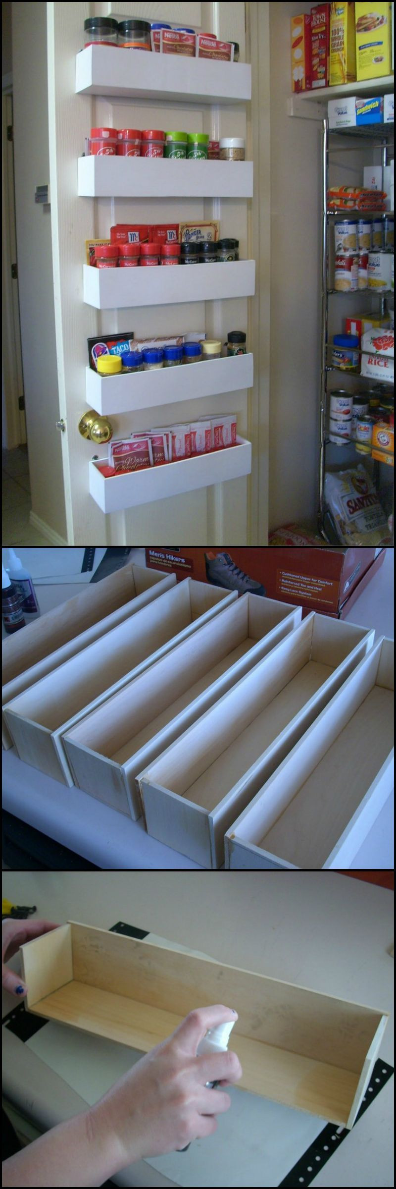 DIY Pantry Door Spice Rack
 How To Make Spice Racks For Your Pantry Door