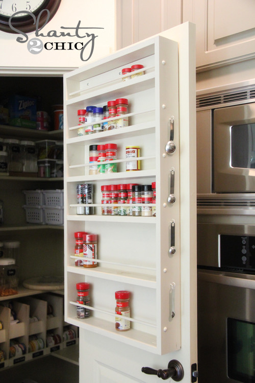 DIY Pantry Door Spice Rack
 Pantry Ideas DIY Door Spice Rack Shanty 2 Chic