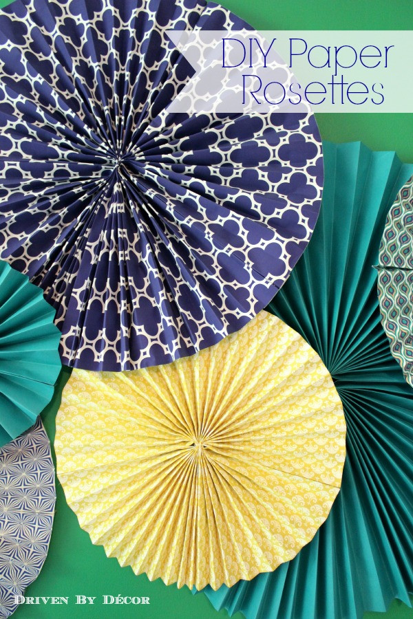 DIY Paper Decorations
 DIY Tutorial How to Make Paper Rosettes