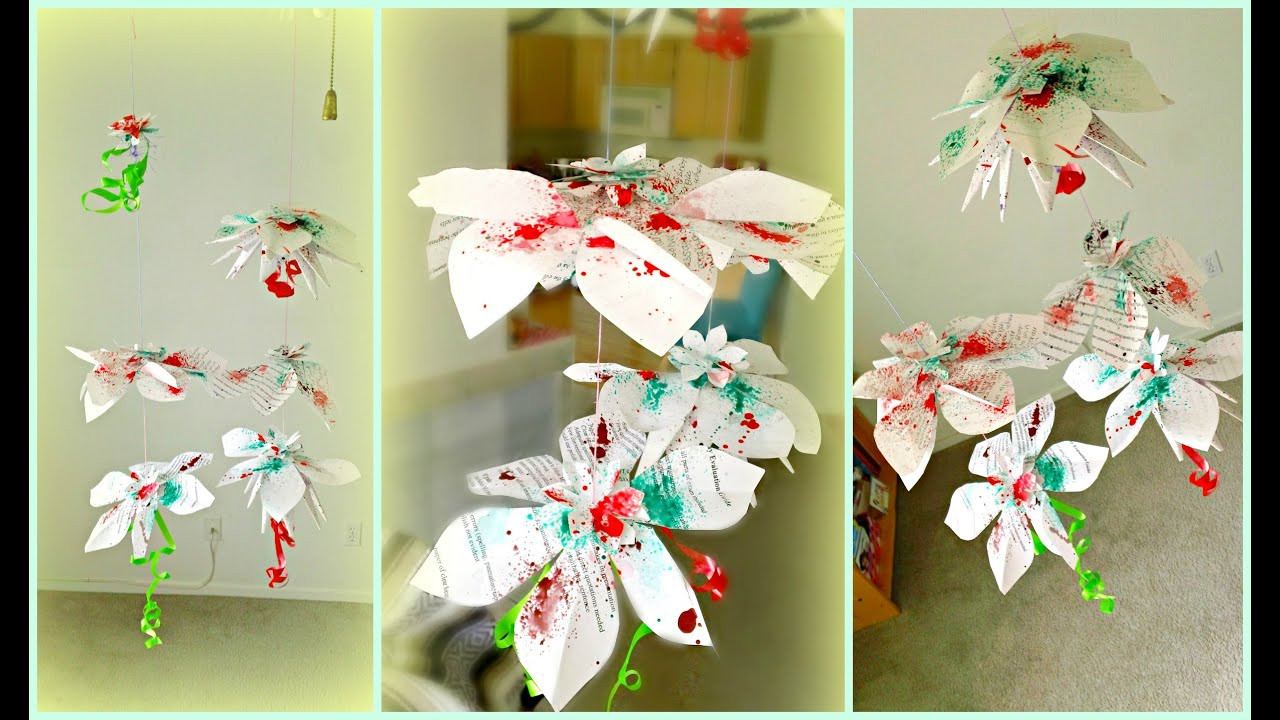 DIY Paper Decorations
 DIY Hanging Flowers Paper Decorations