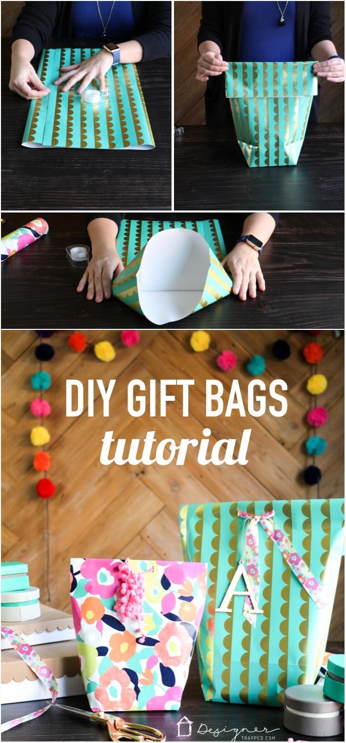 DIY Paper Gift Bag
 How to Make a Gift Bag from Wrapping Paper