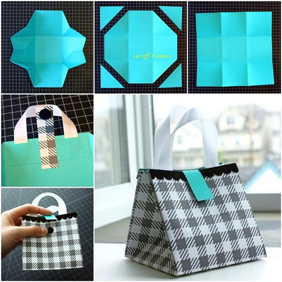 DIY Paper Gift Bag
 DIY Folded Paper Gift Bag