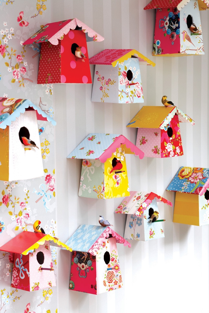 DIY Paper Room Decor
 kids decor diy paper birdhouse