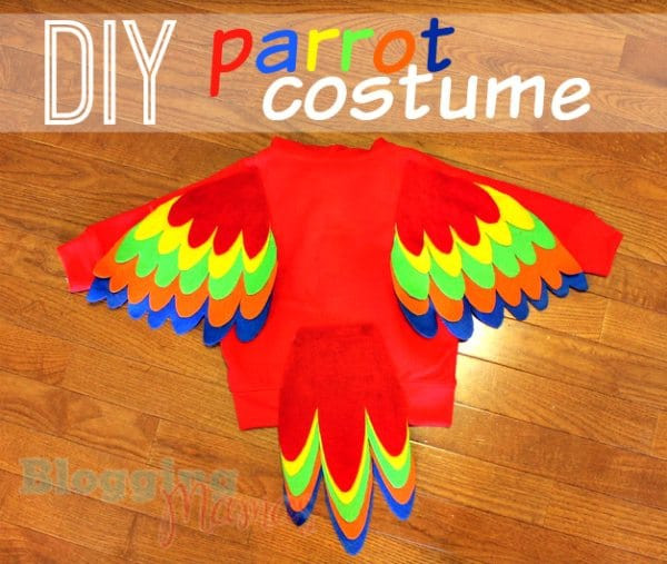 DIY Parrot Costume
 Baby Parrot Costume DIY with Free Pattern Templates