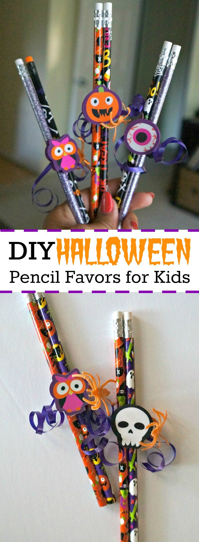 DIY Party Favors For Kids
 DIY Halloween Pencil Party Favors for Kids No Candy