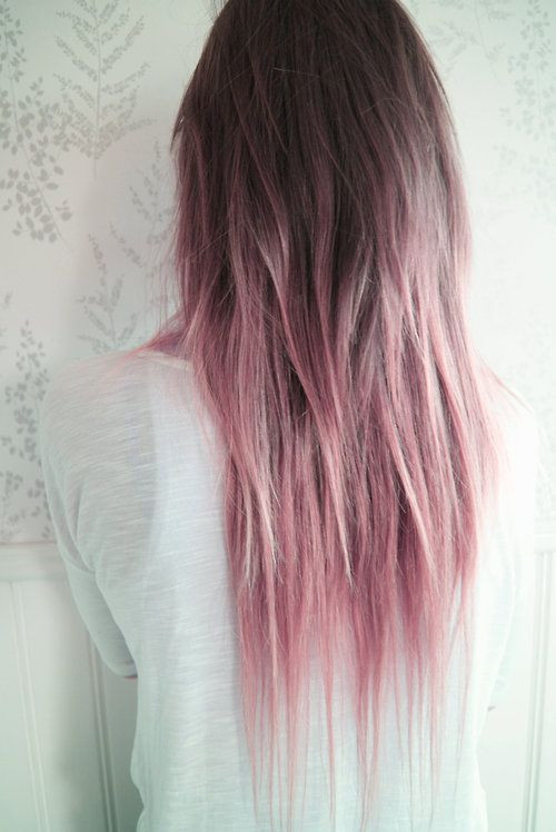 DIY Pastel Pink Hair
 24 pink ombre hair Tumblr Diy Pinterest