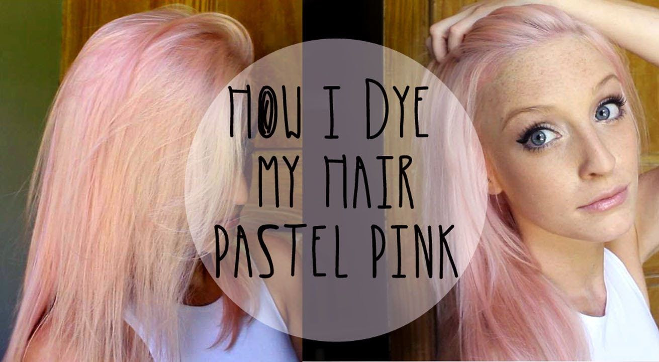 DIY Pastel Pink Hair
 DIY At home Pastel Pink semi perm hair dye All
