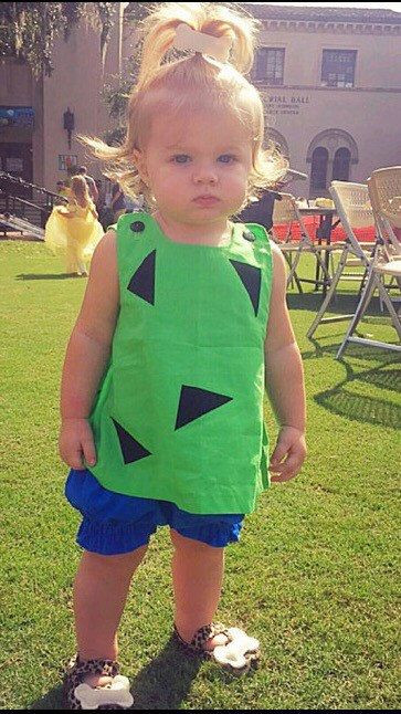 DIY Pebbles Costume Toddler
 Pebbles Costume Pebbles Halloween Costume by