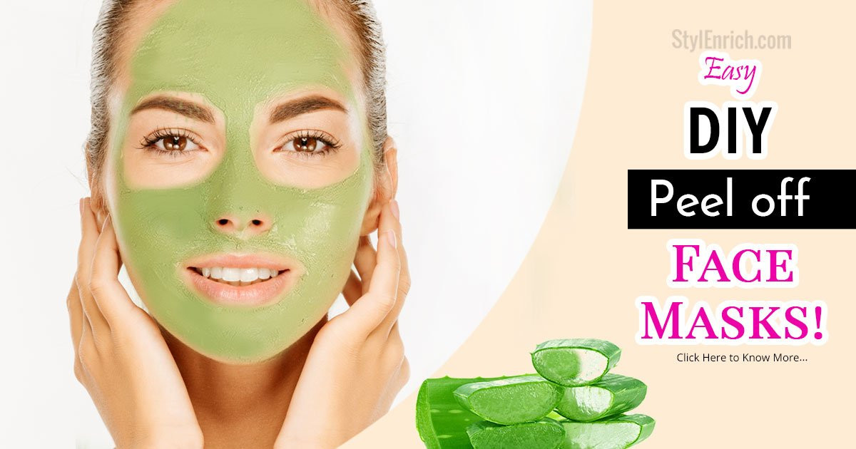 DIY Peel Off Face Masks
 DIY Peel f Face Mask For Beautiful And Glowing Skin