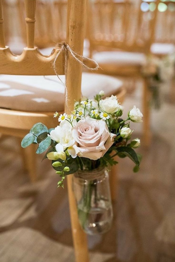 DIY Pew Decorations
 117 best DIY Wedding Ceremony Ideas images on Pinterest
