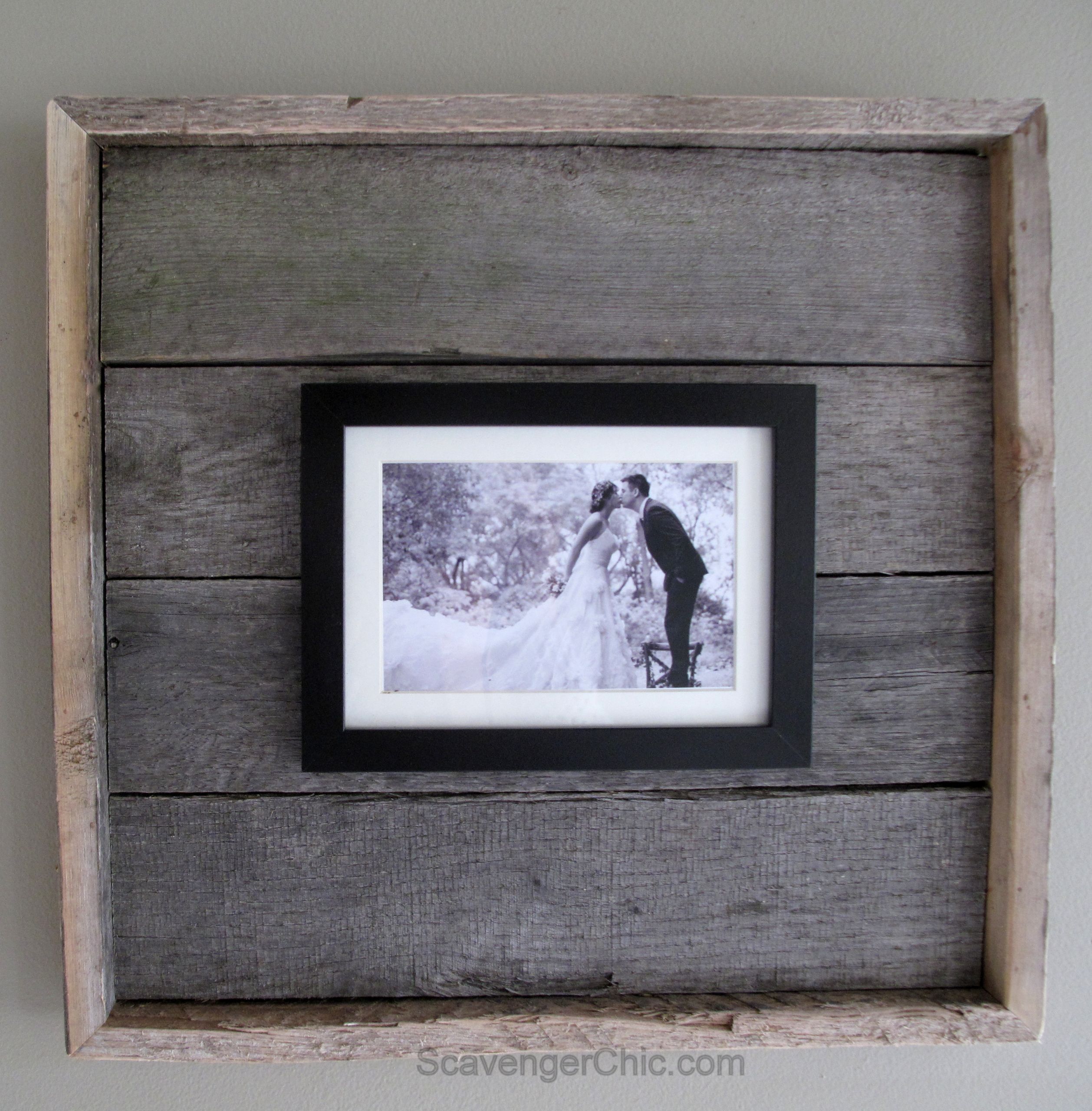 DIY Picture On Wood
 Easy diy Pallet Wood Frame 013 – Scavenger Chic