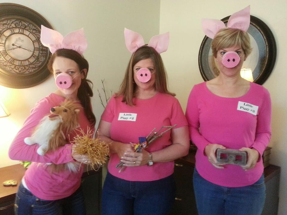 DIY Pig Costume
 DIY Halloween three little pigs