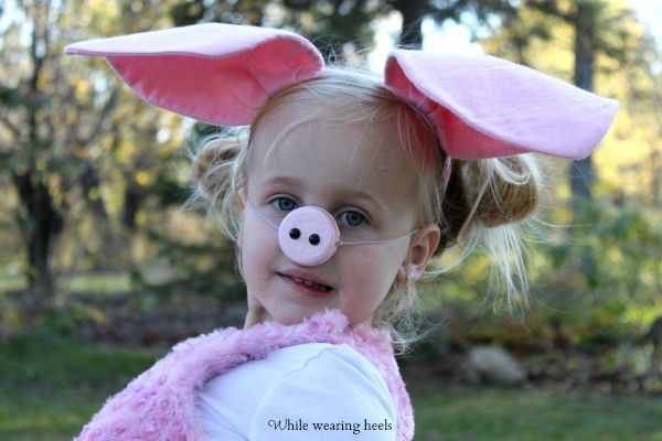 DIY Pig Costume
 While Wearing Heels Halloween Costumes
