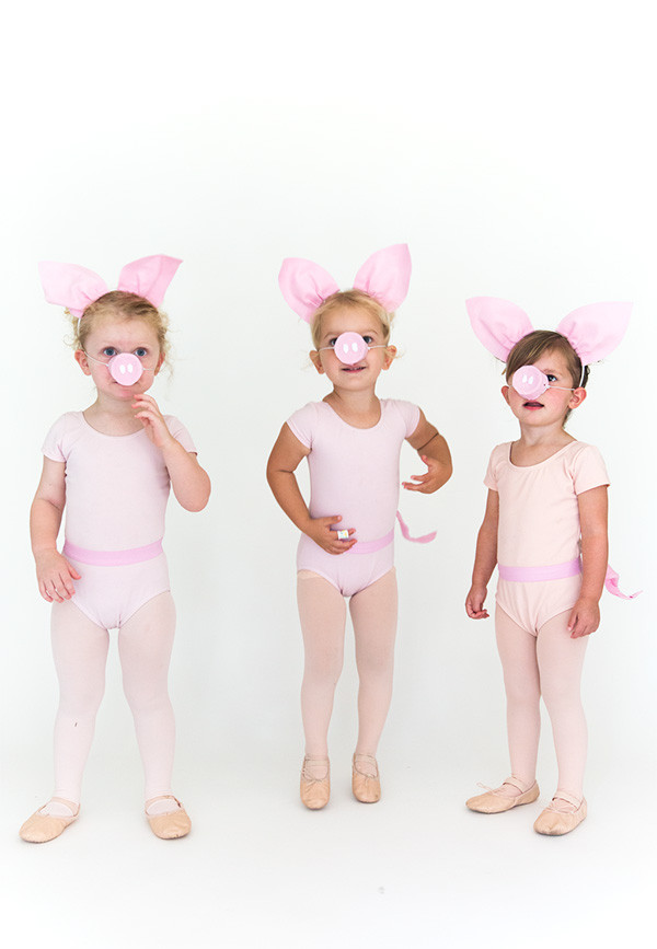 DIY Pig Costume
 Three Little Pigs Halloween Costume Say Yes