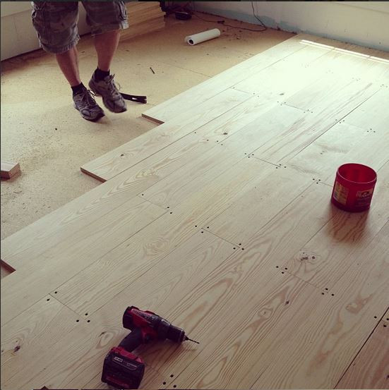 DIY Pine Plank Flooring
 DIY Wood Floors