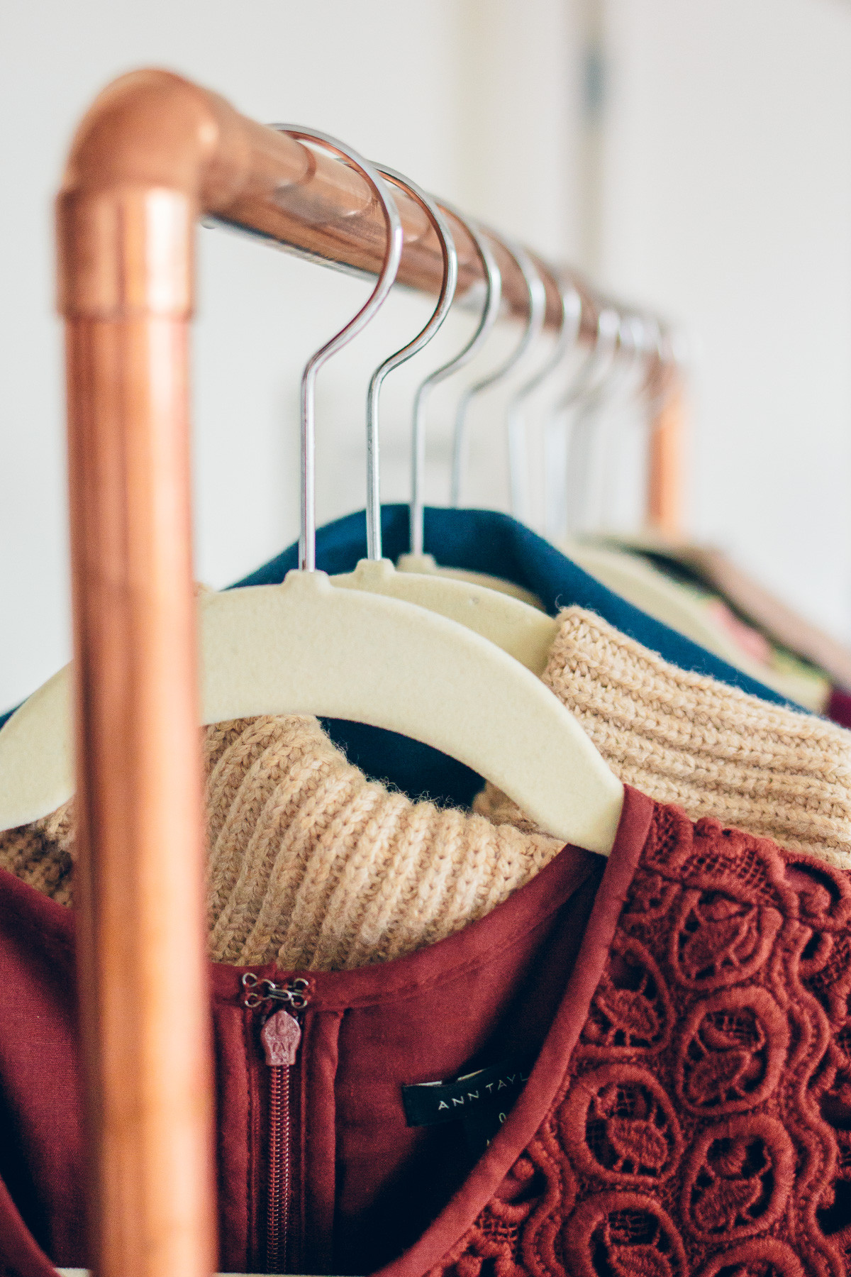 DIY Pipe Clothing Rack
 DIY Copper Clothing Rack