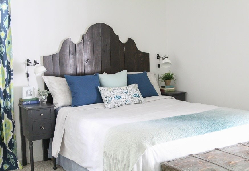 DIY Plank Headboard
 How to Make a Beautiful DIY Wood Headboard Lovely Etc