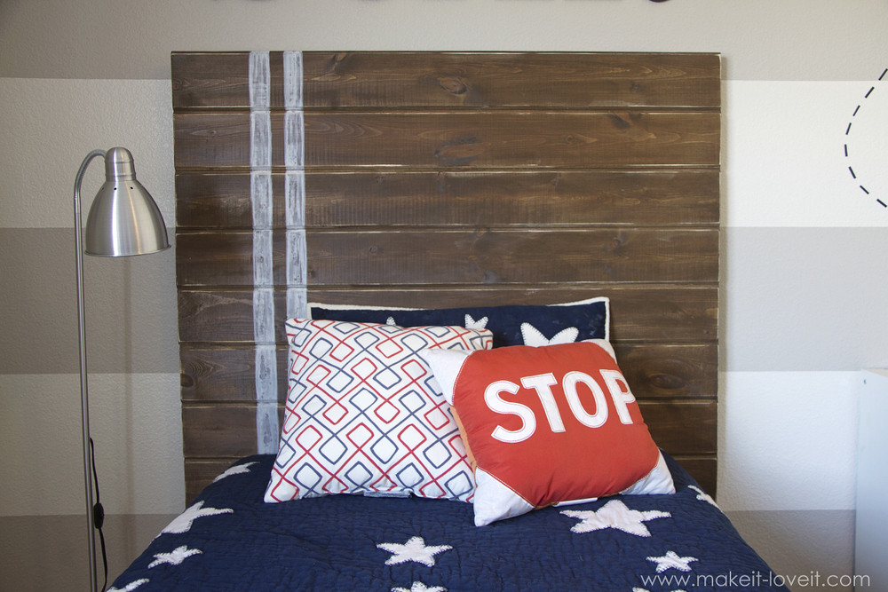 DIY Plank Headboard
 Very Simple DIY Wood Plank HEADBOARD