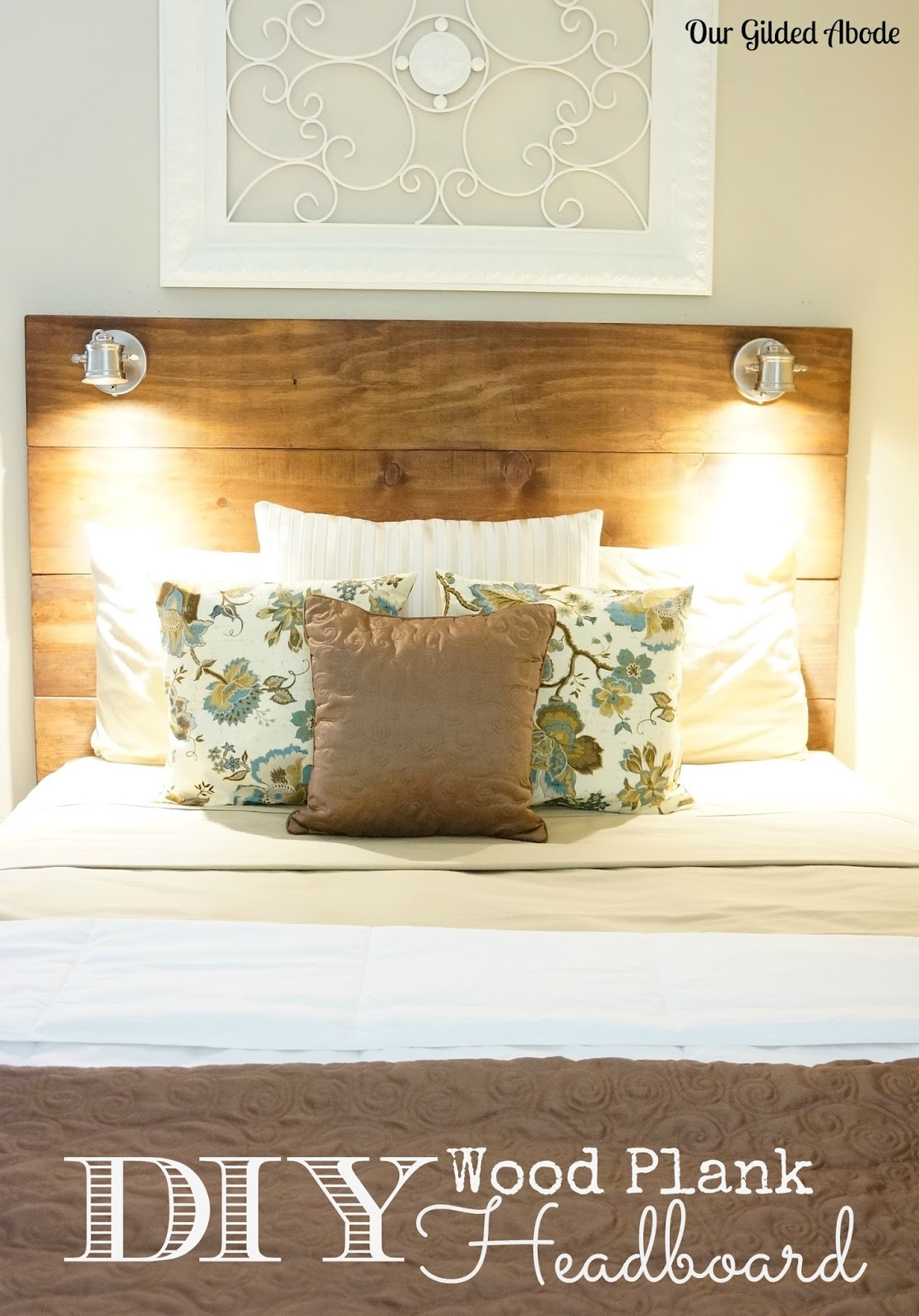 DIY Plank Headboard
 DIY Wood Plank Lighted Headboard