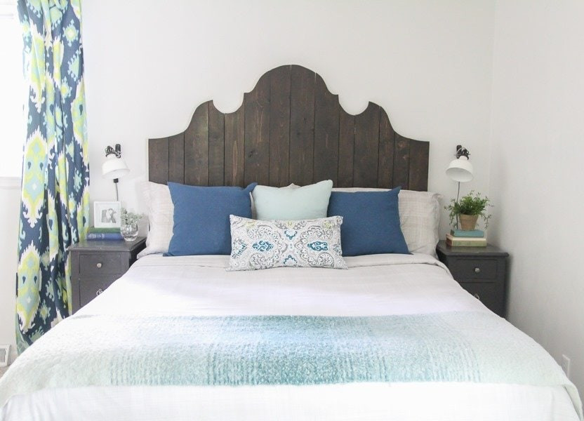 DIY Plank Headboard
 How to Make a Beautiful DIY Wood Headboard Lovely Etc