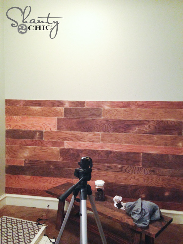 DIY Planked Walls
 My $100 Plank Wall Shanty 2 Chic