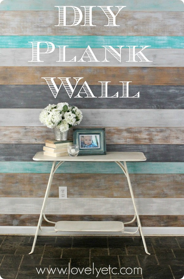 DIY Planked Walls
 DIY Plank Wall Redhead Can Decorate