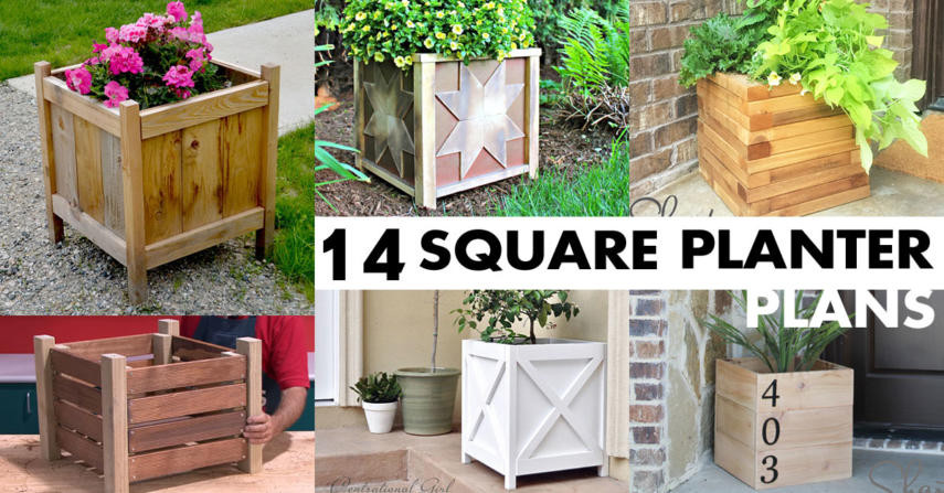 DIY Planter Box Plans
 14 Square Planter Box Plans Best for DIY Free