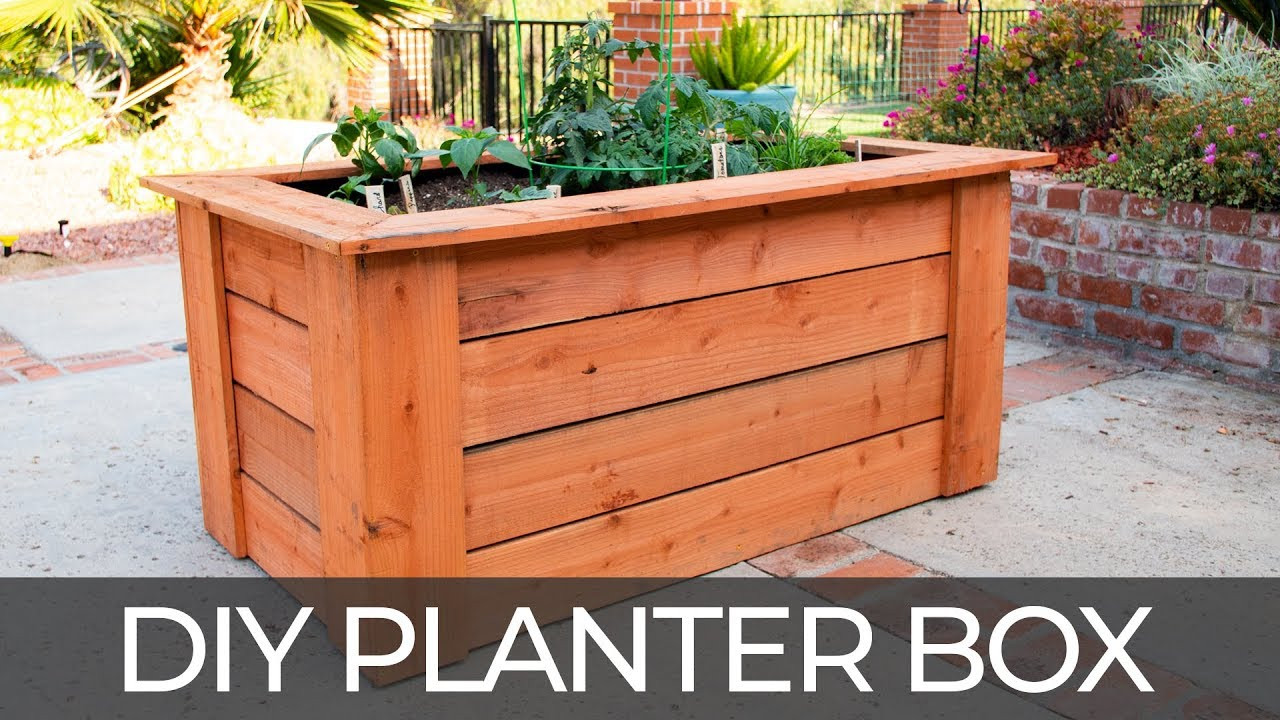 DIY Planter Box Plans
 DIY Raised Planter Box w Hidden Wheels