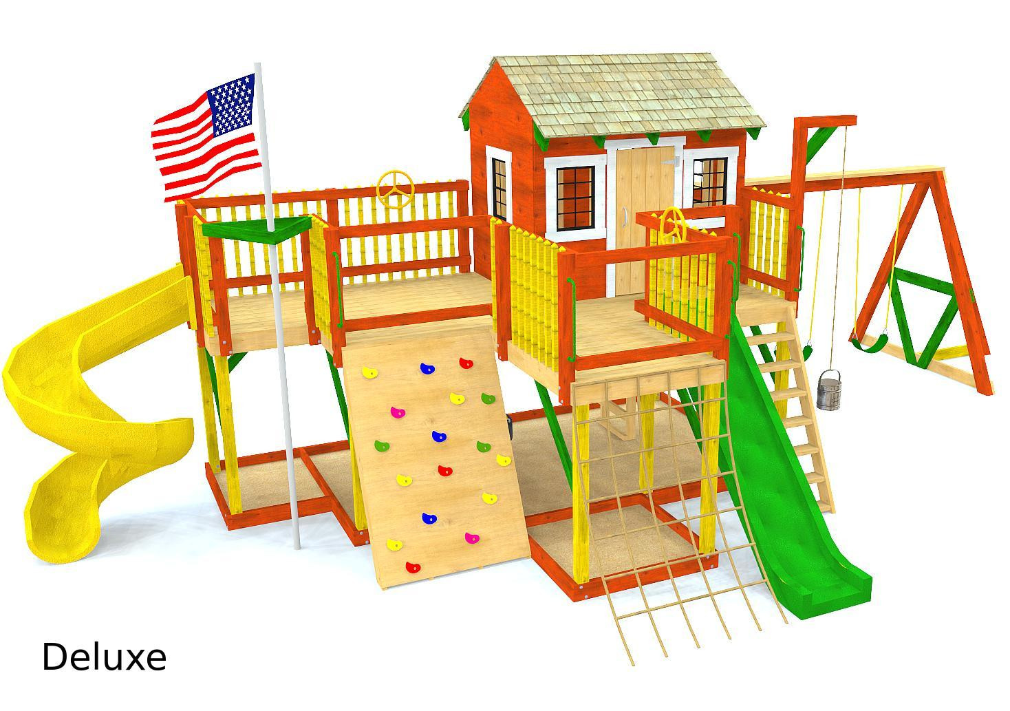 DIY Playground Plans
 Playground Playhouse Plans for Kids