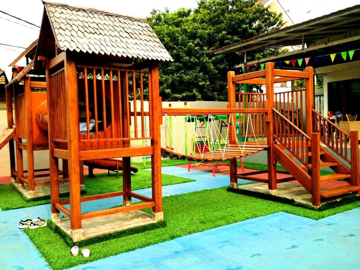 DIY Playground Plans
 Best 35 Kids Home Playground Ideas AllstateLogHomes