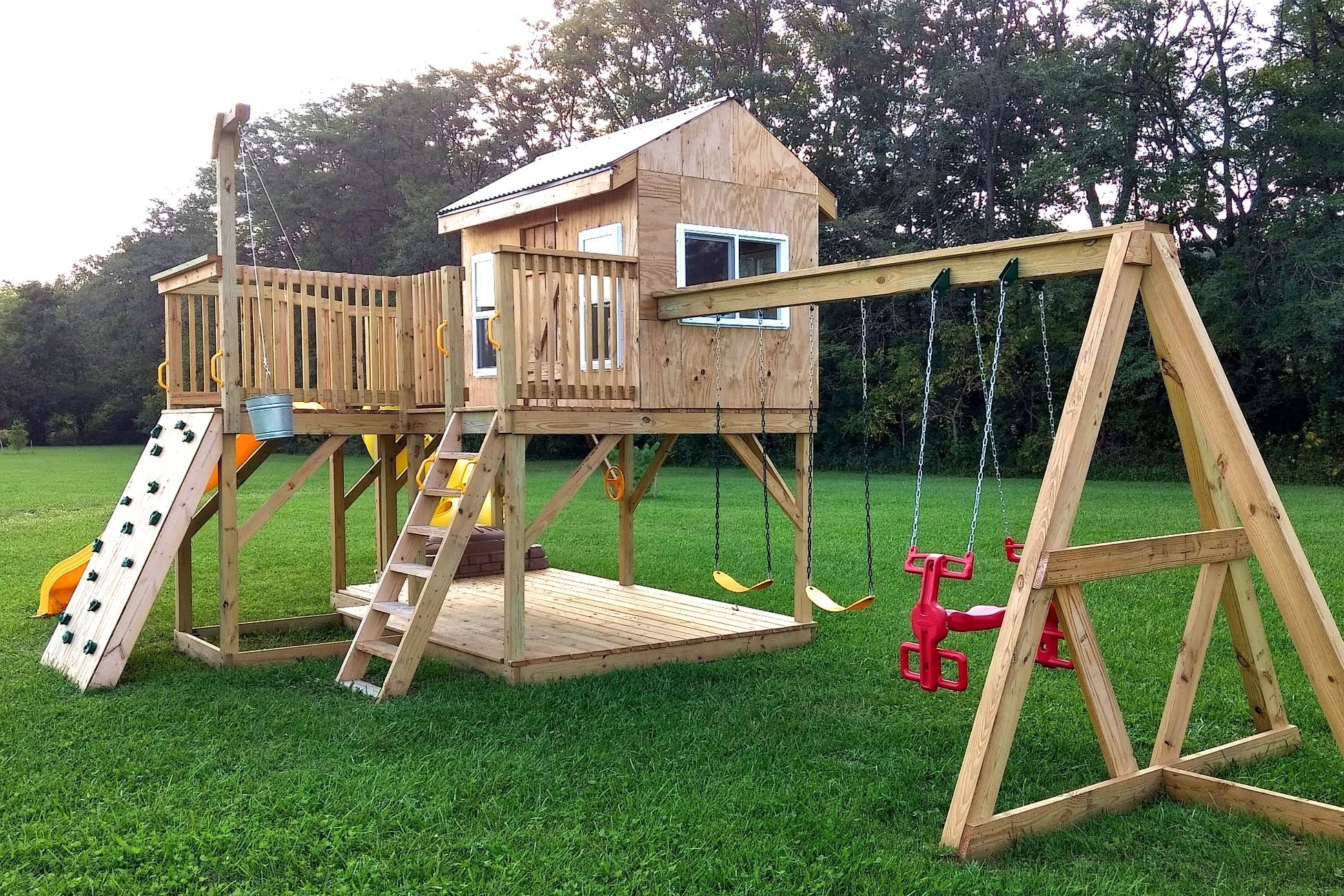 DIY Playground Plans
 Playground Playhouse Plans for Kids