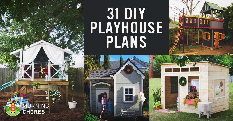 DIY Playhouse Plans Free
 31 Free DIY Playhouse Plans to Build for Your Kids Secret