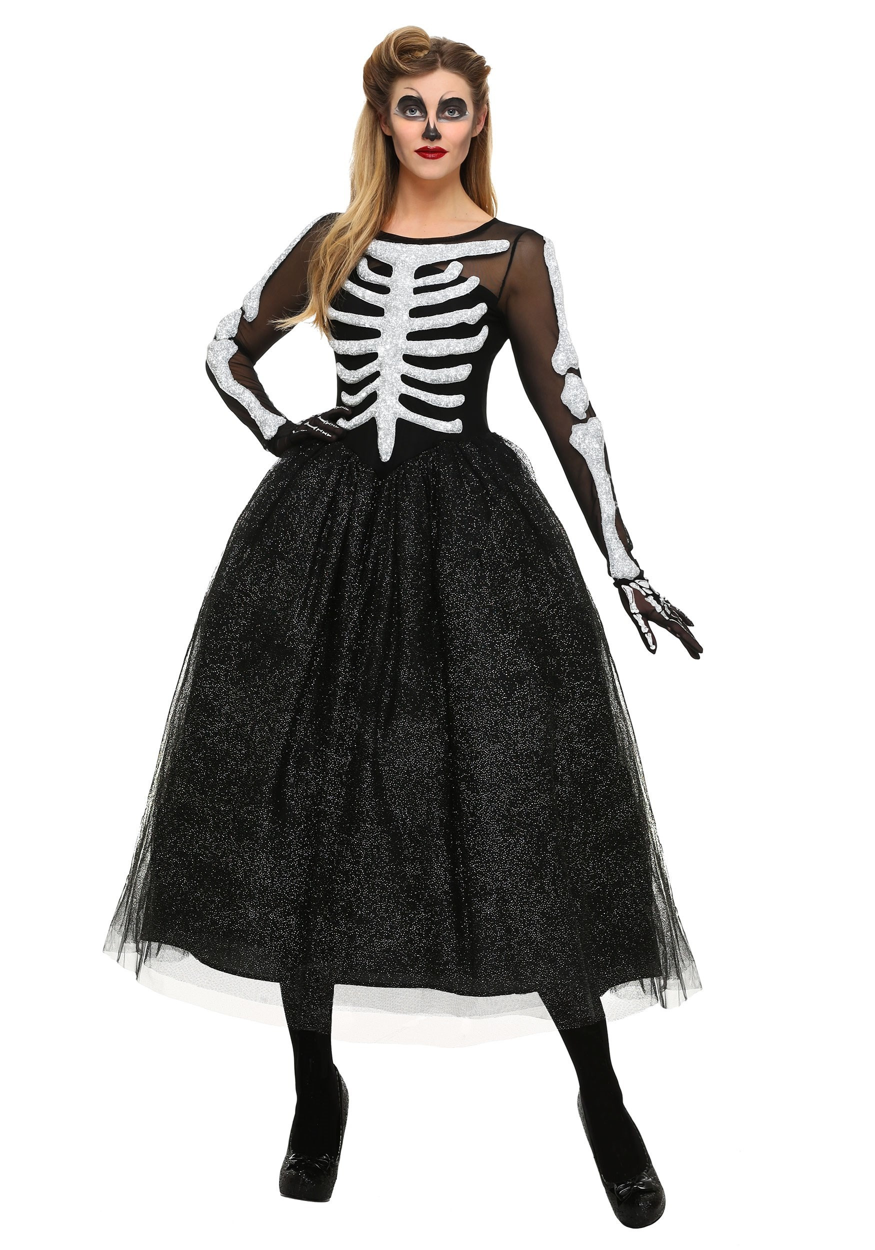 DIY Plus Size Halloween Costume
 Women s Skeleton Beauty Plus Size Costume 1X 2X 3X 4X