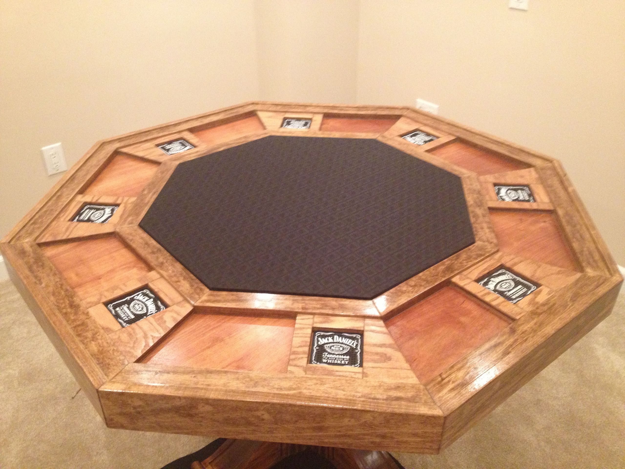 DIY Poker Table Plans
 Top of my homemade table
