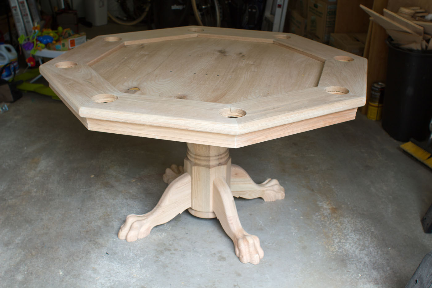 DIY Poker Table Plans
 Octagon Poker Table Part 5 Finishing It Up