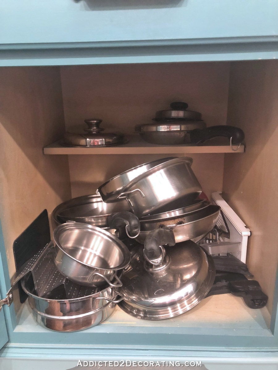 DIY Pots And Pans Organizer
 DIY Pull Out Shelves Pots & Pans Organization Addicted