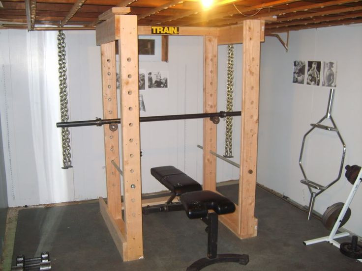 DIY Power Rack Metal
 Garage Gym Ideas 100 Inspirational Home Gym s