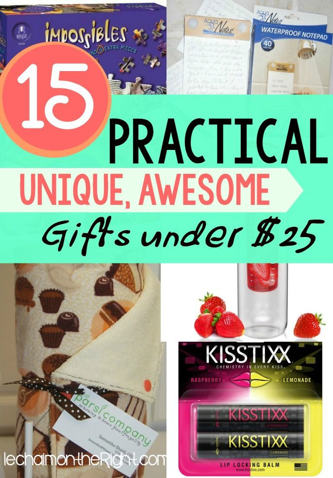 DIY Practical Gifts
 15 Practical Unique Non Cheesy Gifts Under $25