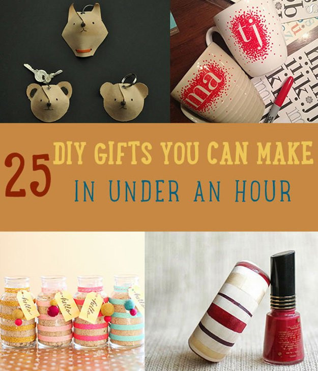DIY Projects For Christmas Gifts
 25 DIY Gifts You Can Make in Under an Hour DIY Ready