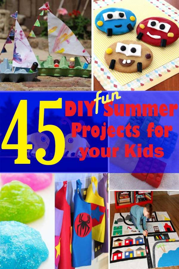 DIY Projects For Kids
 45 DIY Fun Summer Projects to do with your Kids The