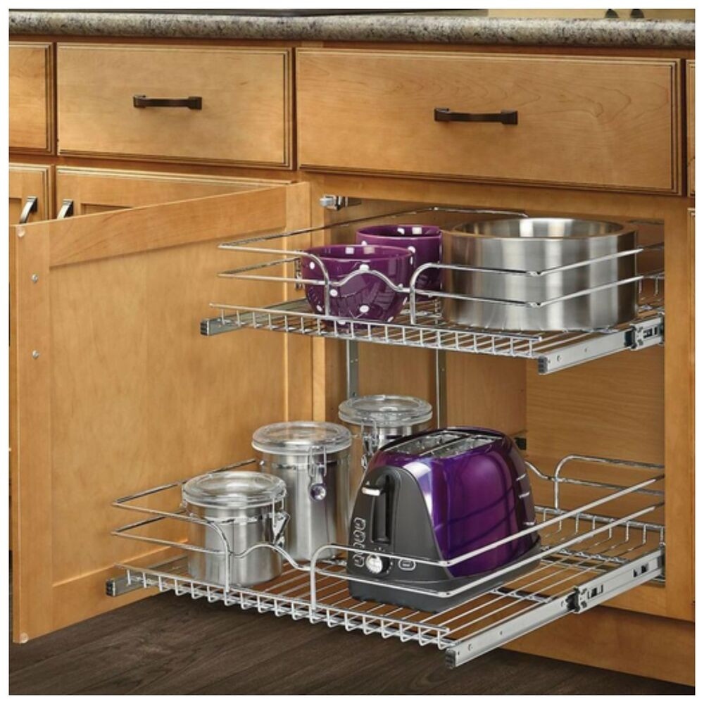 DIY Pull Out Cabinet Organizer
 Pull Out Sliding Metal Kitchen Pot Cabinet Storage