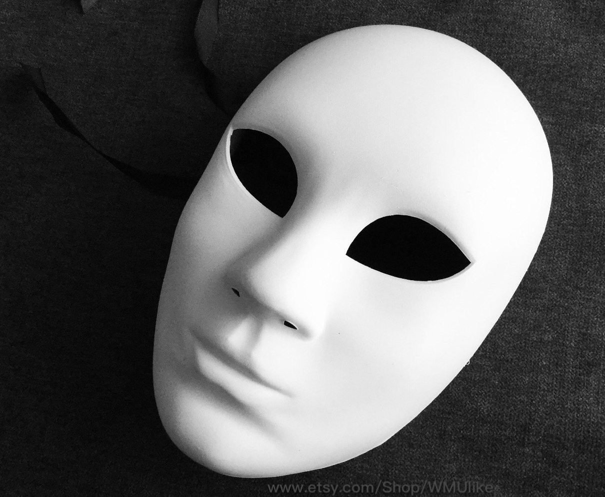 DIY Purge Mask
 Plain White DIY Purge Mask Halloween Costume dress up