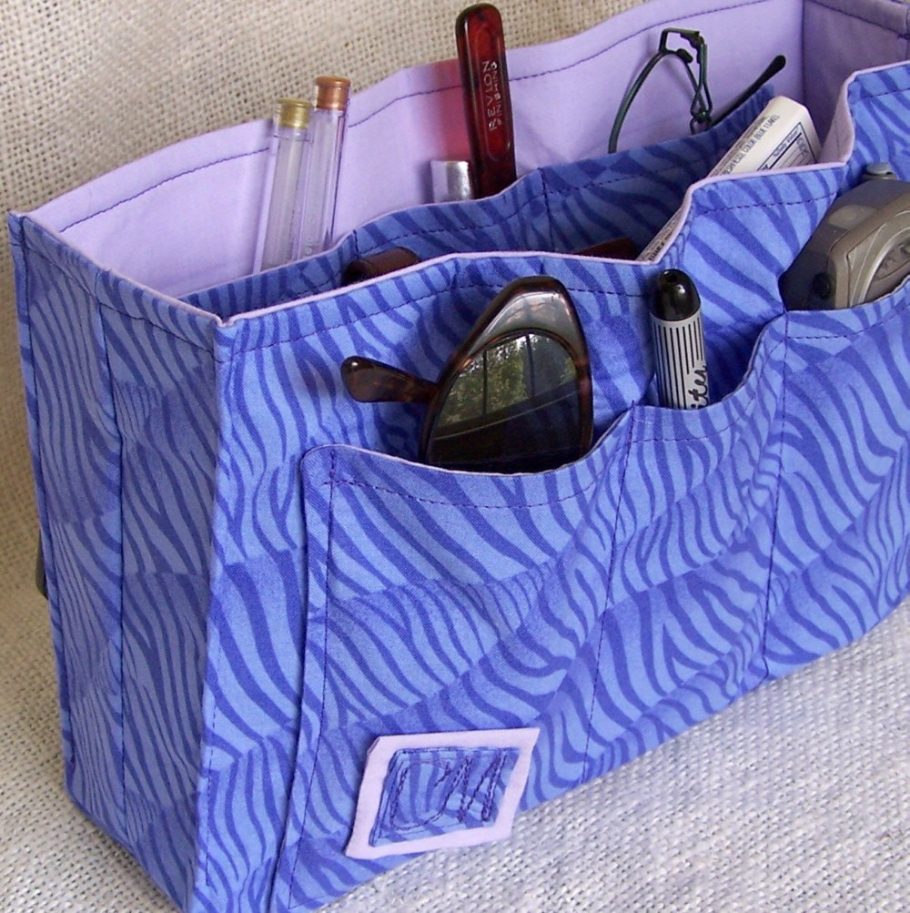 DIY Purse Organizer
 SALE DIY Purse Organizer Kit Blue Zebra by SweetbriarStudio