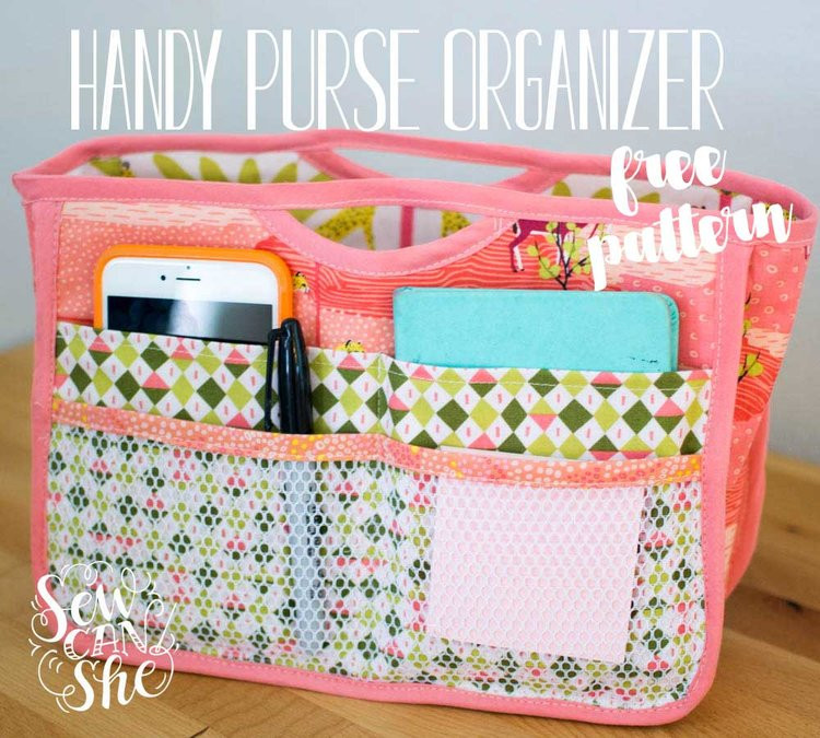 DIY Purse Organizer No Sew
 Quality Sewing Tutorials Purse Organizer tutorial from