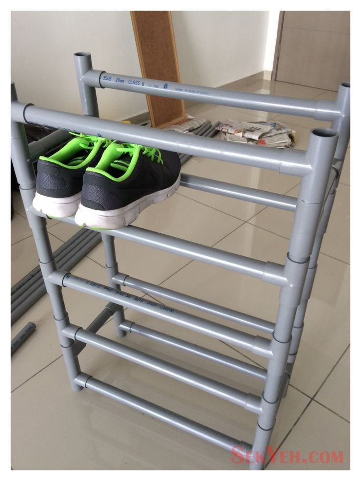 DIY Pvc Shoe Rack
 498 best images about pvc items to make and pedal cars on
