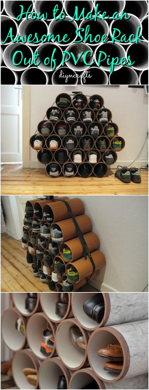 DIY Pvc Shoe Rack
 How to Make an Awesome Shoe Rack Out of PVC Pipes DIY