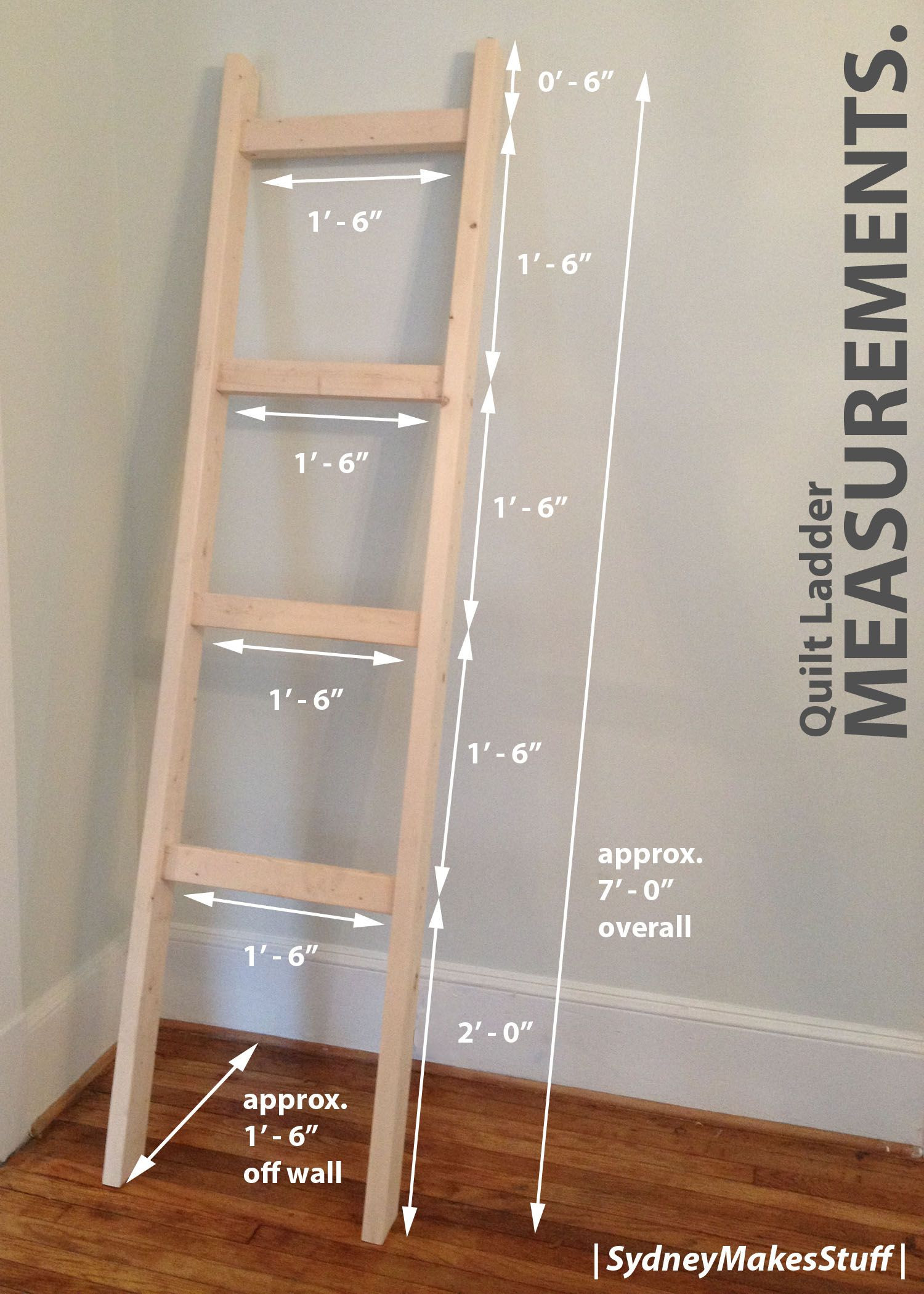 DIY Quilt Rack
 DIY Quilt Ladder